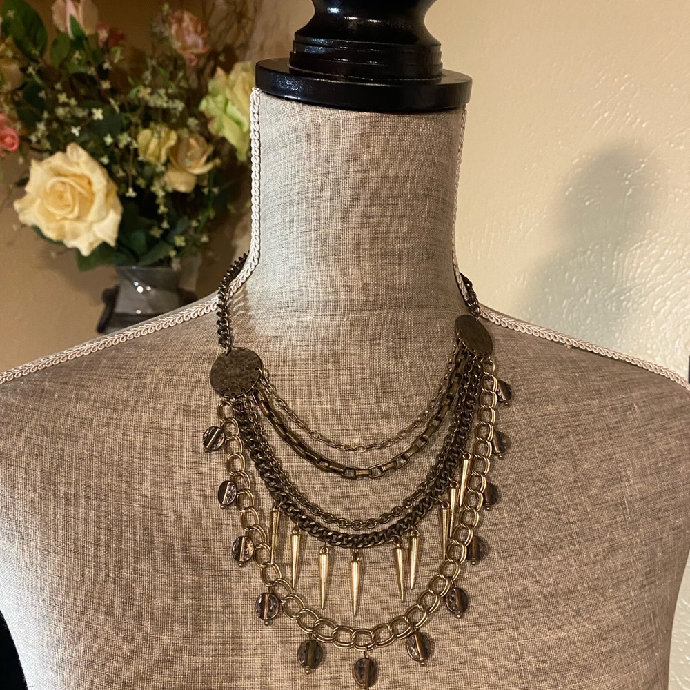Elegant Gold Layered Necklace
